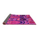 Sideview of Abstract Pink Modern Rug, abs4554pnk