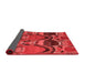 Abstract Red Modern Area Rugs