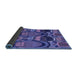 Sideview of Abstract Blue Modern Rug, abs4554blu