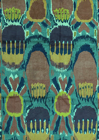 Abstract Turquoise Modern Rug, abs4554turq