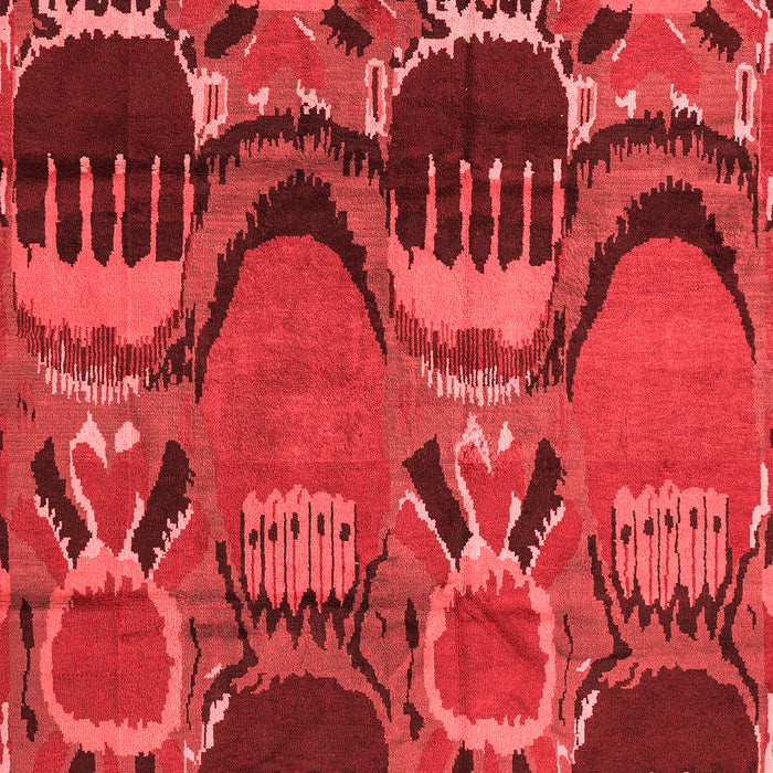 Abstract Red Modern Area Rugs