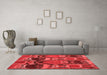 Modern Red Washable Rugs