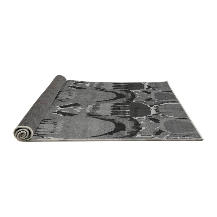 Sideview of Abstract Gray Modern Rug, abs4554gry