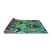 Sideview of Abstract Light Blue Modern Rug, abs4555lblu