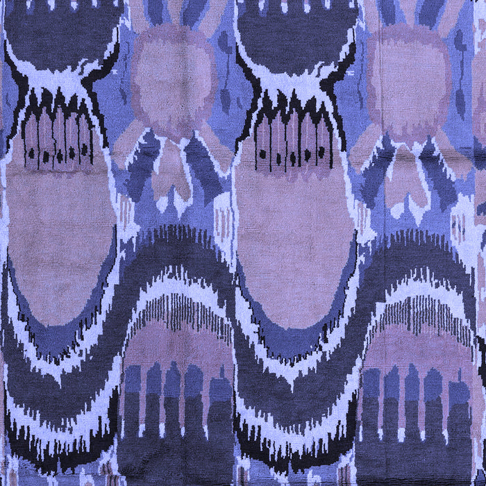 Machine Washable Abstract Blue Modern Rug, wshabs4555blu