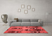 Modern Red Washable Rugs