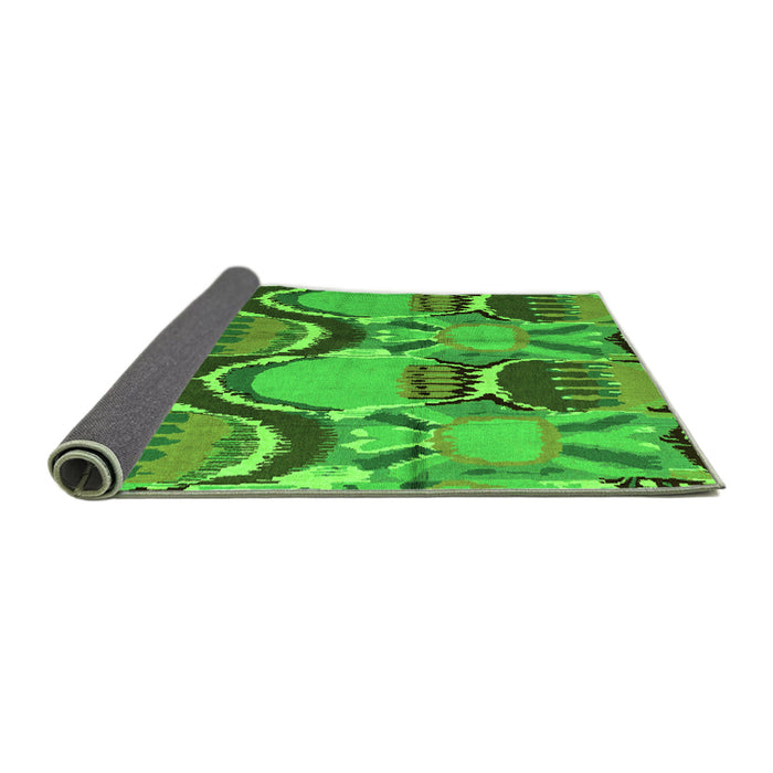 Sideview of Abstract Green Modern Rug, abs4555grn