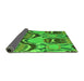 Sideview of Abstract Green Modern Rug, abs4555grn