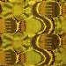 Square Abstract Yellow Modern Rug, abs4555yw