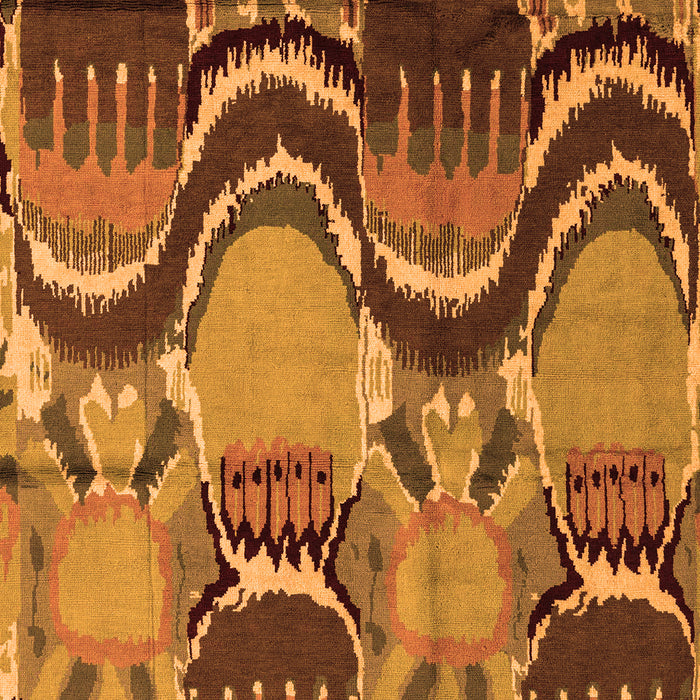 Abstract Orange Modern Rug, abs4555org