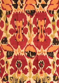 Abstract Orange Modern Rug, abs4556org