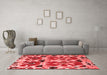 Modern Red Washable Rugs