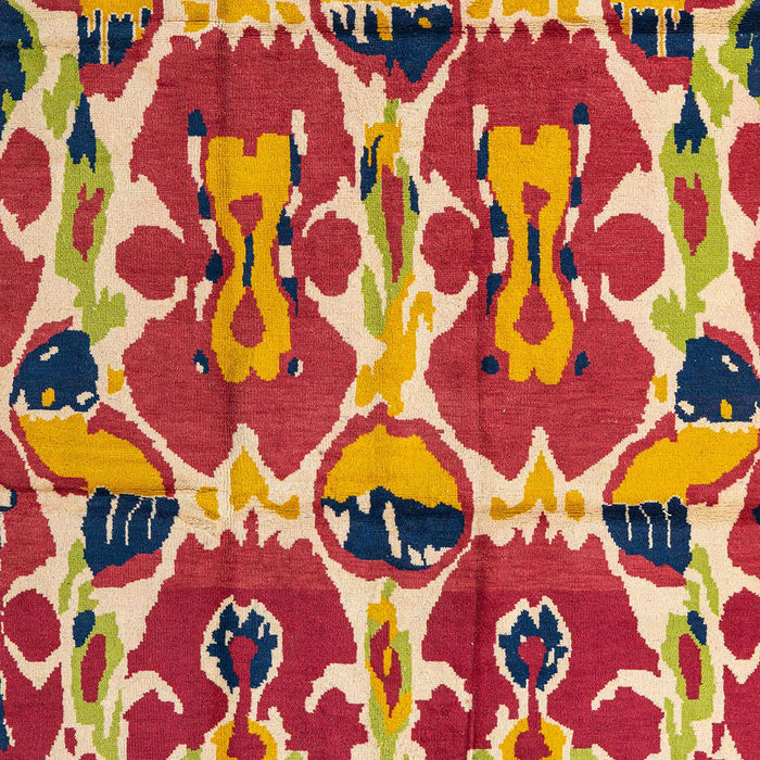 Machine Washable Abstract Red Rug, wshabs4556