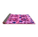 Sideview of Abstract Purple Modern Rug, abs4556pur