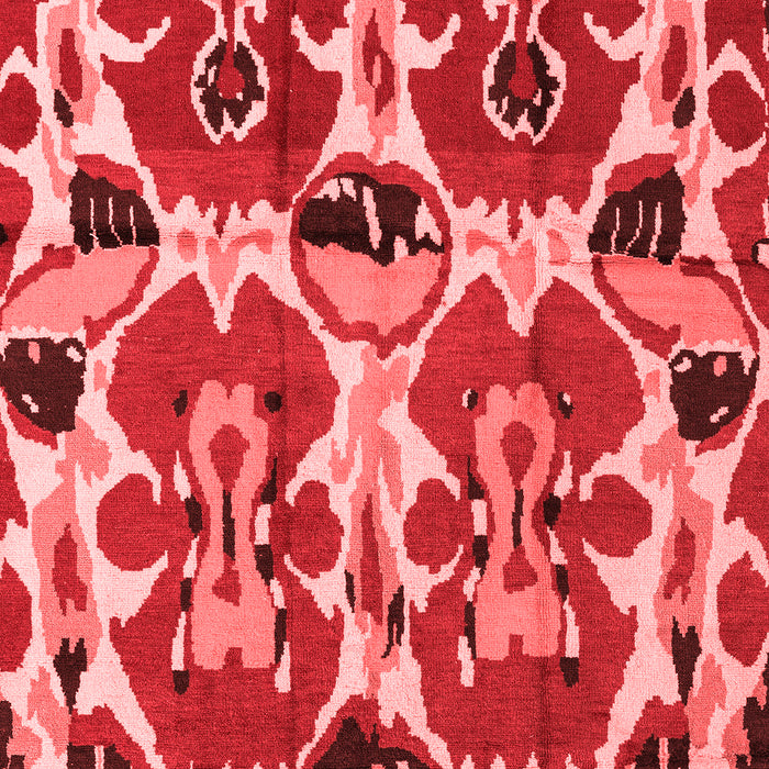 Abstract Red Modern Area Rugs
