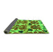 Sideview of Abstract Green Modern Rug, abs4556grn