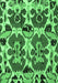 Machine Washable Abstract Emerald Green Modern Area Rugs, wshabs4556emgrn