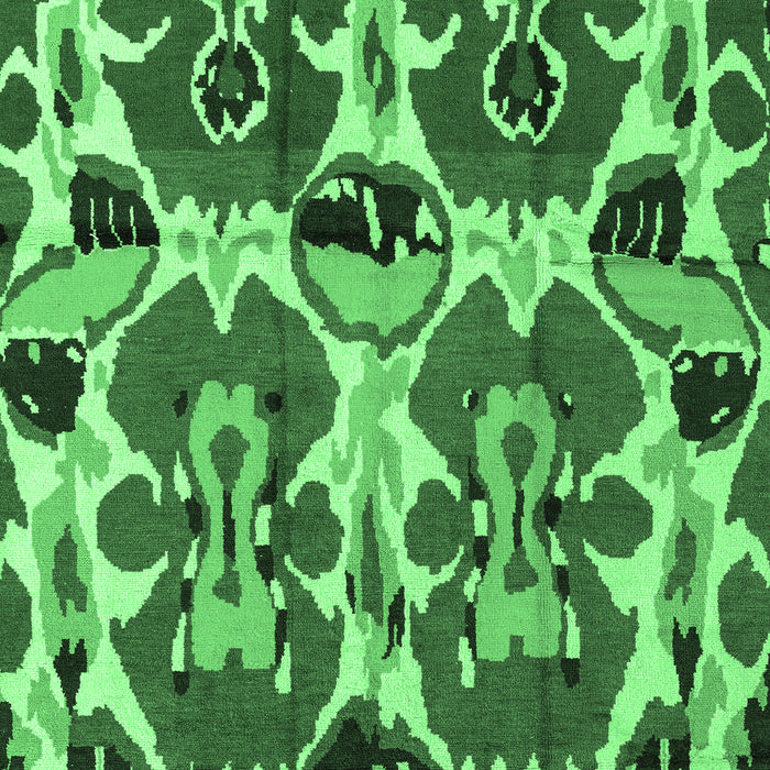 Machine Washable Abstract Emerald Green Modern Area Rugs, wshabs4556emgrn