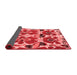 Abstract Red Modern Area Rugs