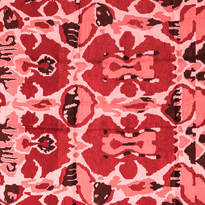 Abstract Red Modern Rug, abs4556red