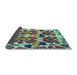 Sideview of Abstract Light Blue Modern Rug, abs4556lblu