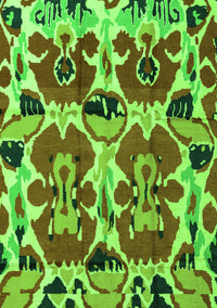 Abstract Green Modern Rug, abs4556grn