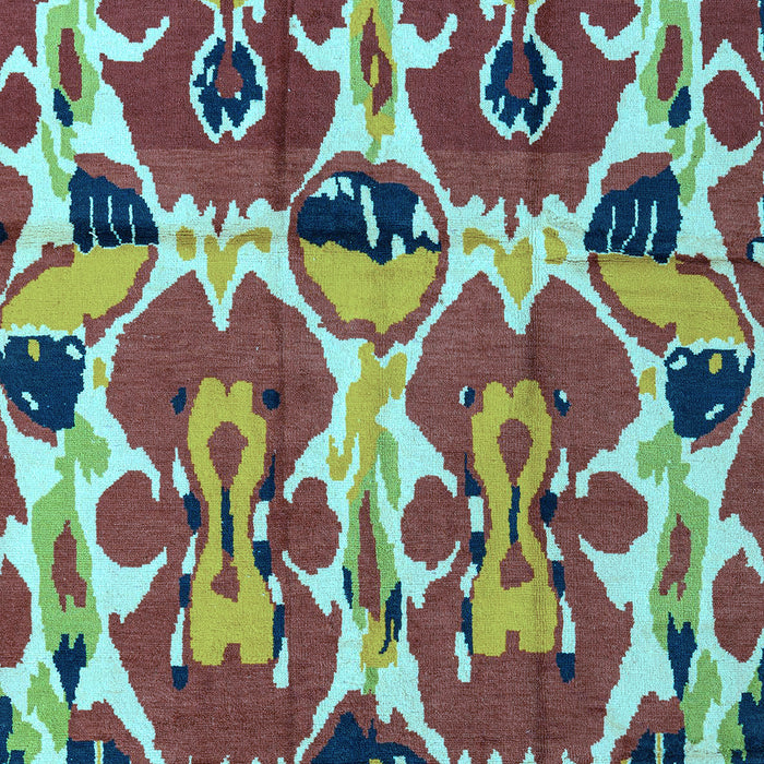 Abstract Light Blue Modern Rug, abs4556lblu