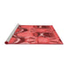 Modern Red Washable Rugs