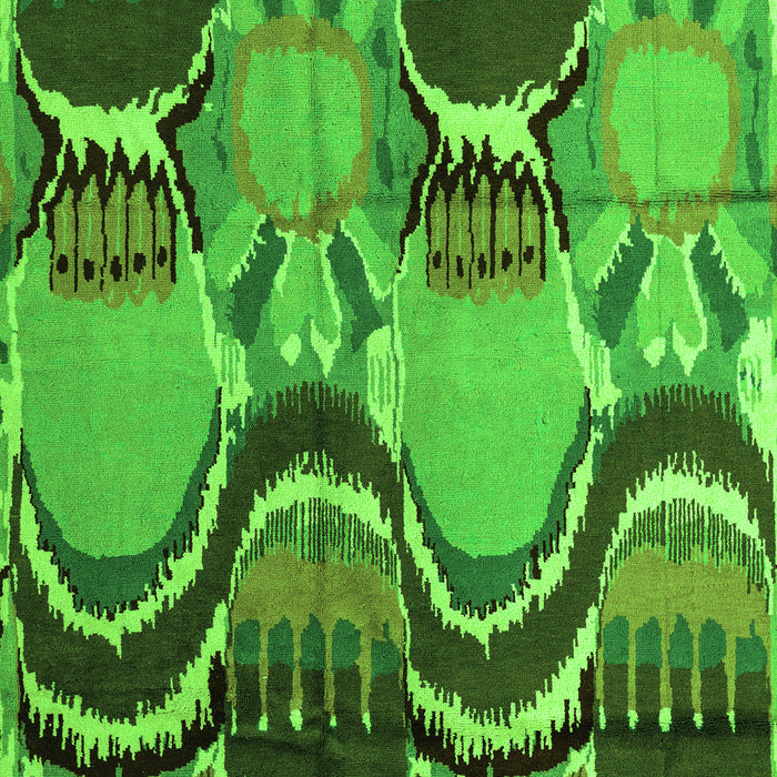 Machine Washable Abstract Green Modern Area Rugs, wshabs4557grn