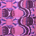 Square Machine Washable Abstract Purple Modern Area Rugs, wshabs4557pur