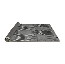 Sideview of Abstract Gray Modern Rug, abs4557gry