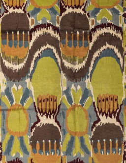 Abstract Metallic Gold Modern Rug, abs4557