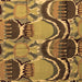 Square Abstract Brown Modern Rug, abs4557brn