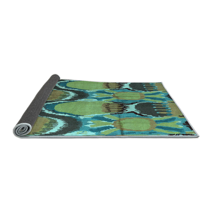 Sideview of Abstract Light Blue Modern Rug, abs4557lblu