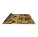 Sideview of Abstract Brown Modern Rug, abs4557brn