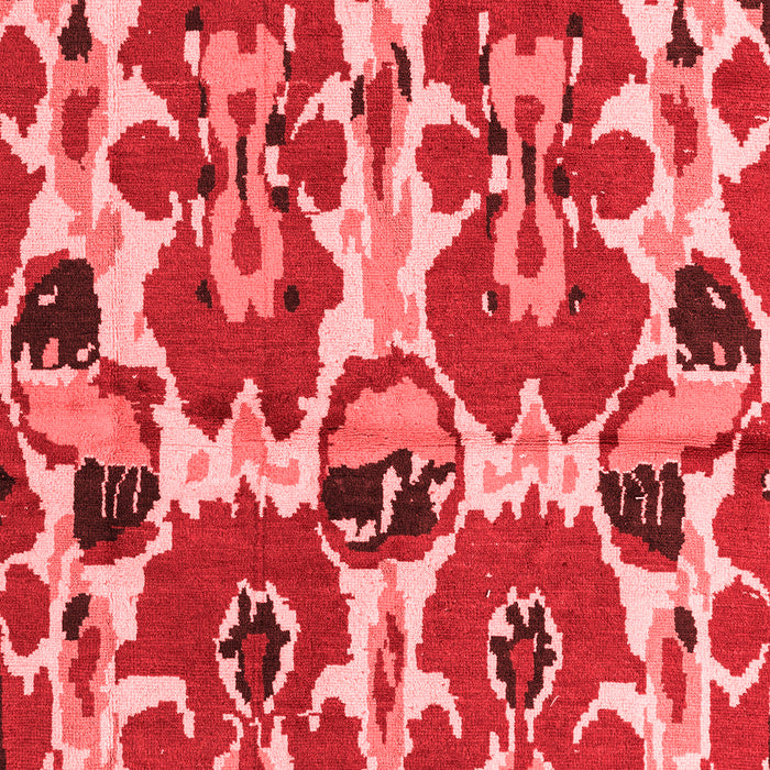 Machine Washable Abstract Red Modern Rug, wshabs4558red