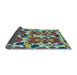 Sideview of Abstract Light Blue Modern Rug, abs4558lblu