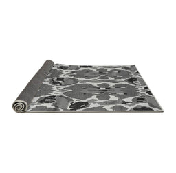 Sideview of Abstract Gray Modern Rug, abs4558gry