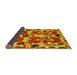 Sideview of Abstract Yellow Modern Rug, abs4558yw