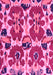 Machine Washable Abstract Pink Modern Rug, wshabs4558pnk