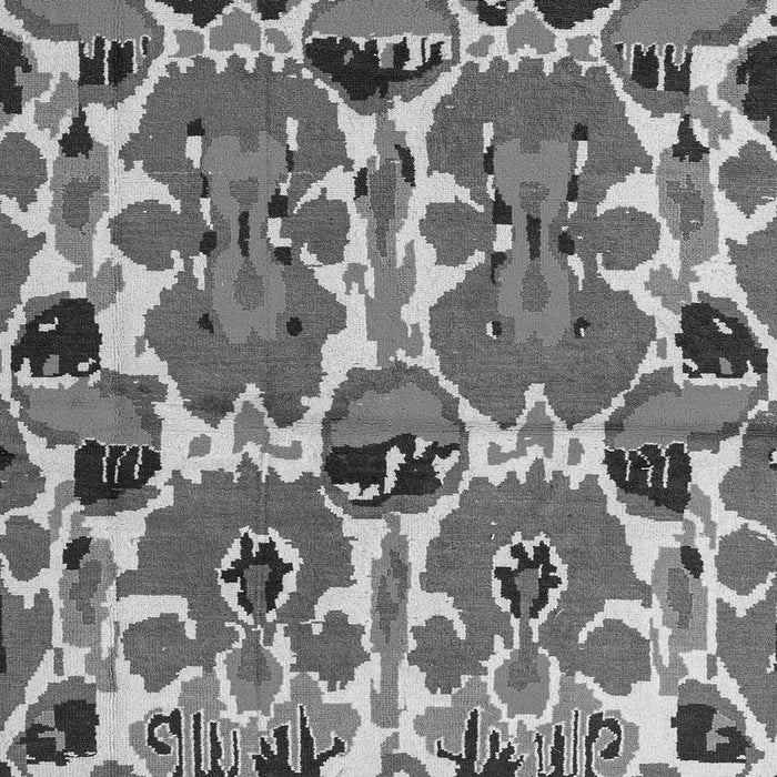 Square Machine Washable Abstract Gray Modern Rug, wshabs4558gry