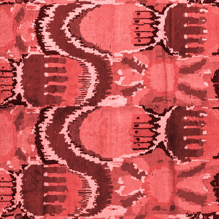 Abstract Red Modern Rug, abs4559red
