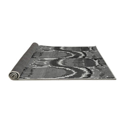 Sideview of Abstract Gray Modern Rug, abs4559gry