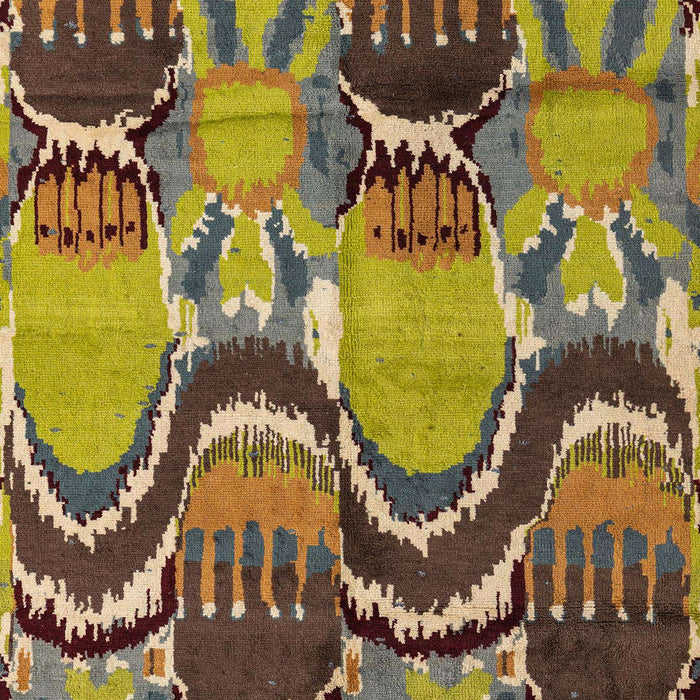 Machine Washable Abstract Metallic Gold Rug, wshabs4559