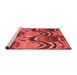 Modern Red Washable Rugs