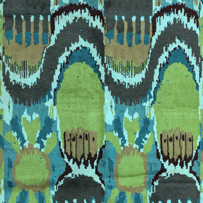 Abstract Light Blue Modern Rug, abs4559lblu