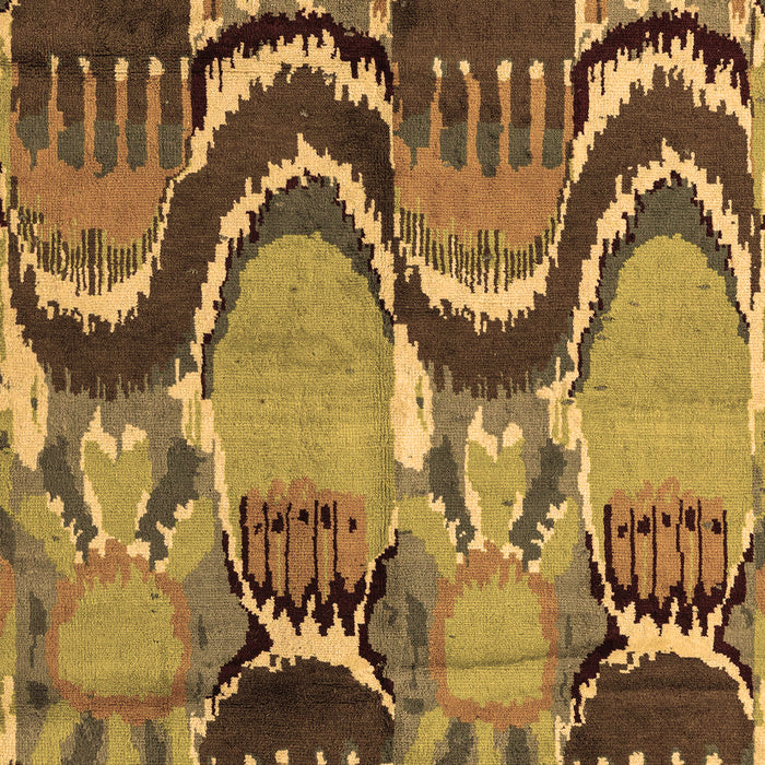 Machine Washable Abstract Brown Modern Rug, wshabs4559brn