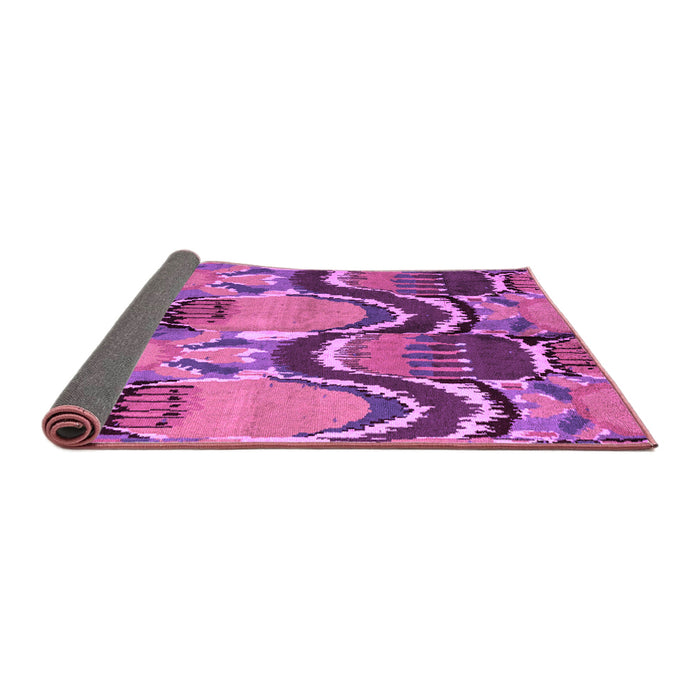 Sideview of Abstract Purple Modern Rug, abs4559pur