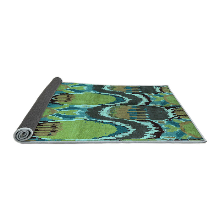 Sideview of Abstract Light Blue Modern Rug, abs4559lblu