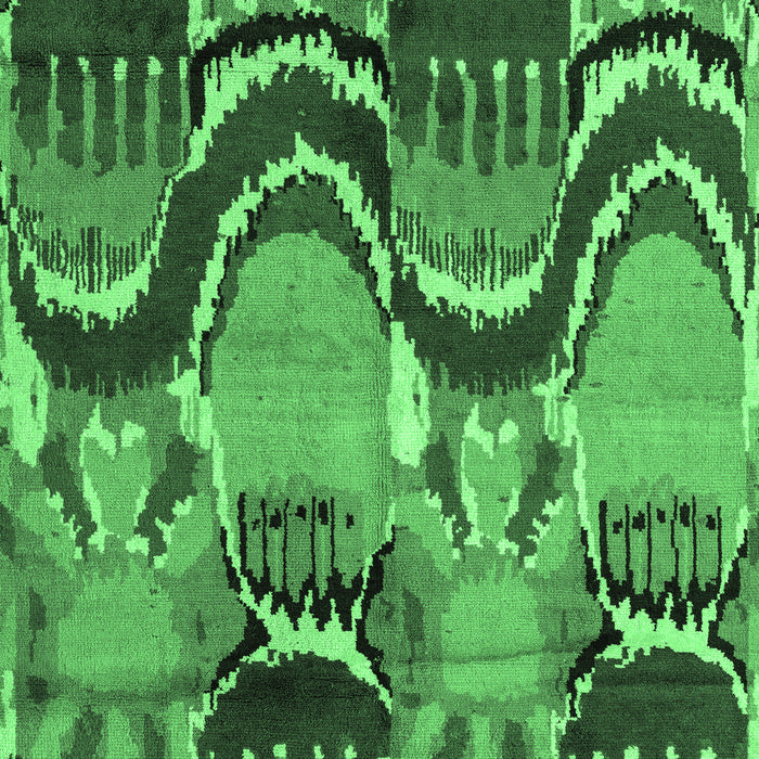 Machine Washable Abstract Emerald Green Modern Area Rugs, wshabs4559emgrn